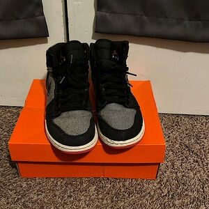 Air Jordan 1 canvas high GS Alarming White